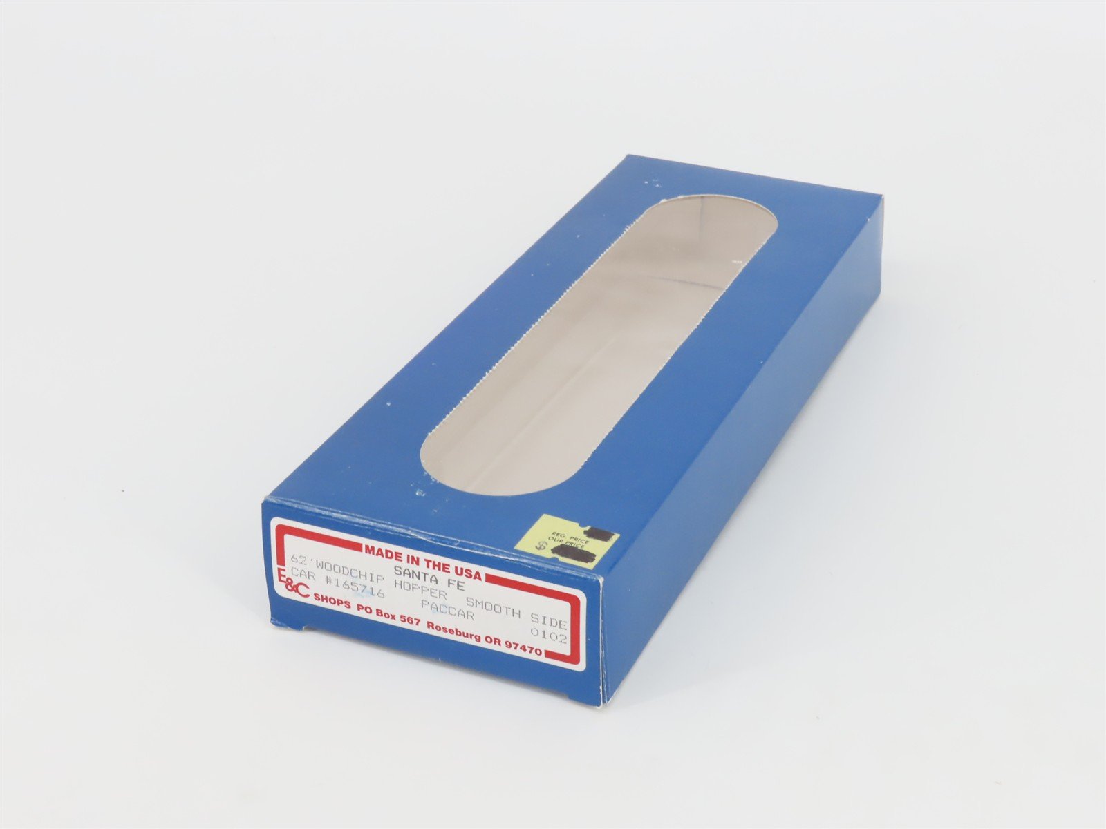 HO Scale E&C Shops 0102 ATSF Santa Fe 62' Smooth Side Woodchip Hopper #165716