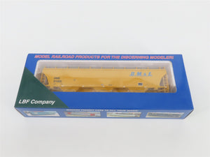 HO Scale LBF Company Gold Series 2102 DM&E 3-Bay Covered Hopper #51005 - SEALED