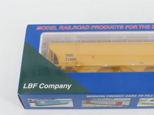 HO Scale LBF Company Gold Series 2102 DM&E 3-Bay Covered Hopper #51005 - SEALED
