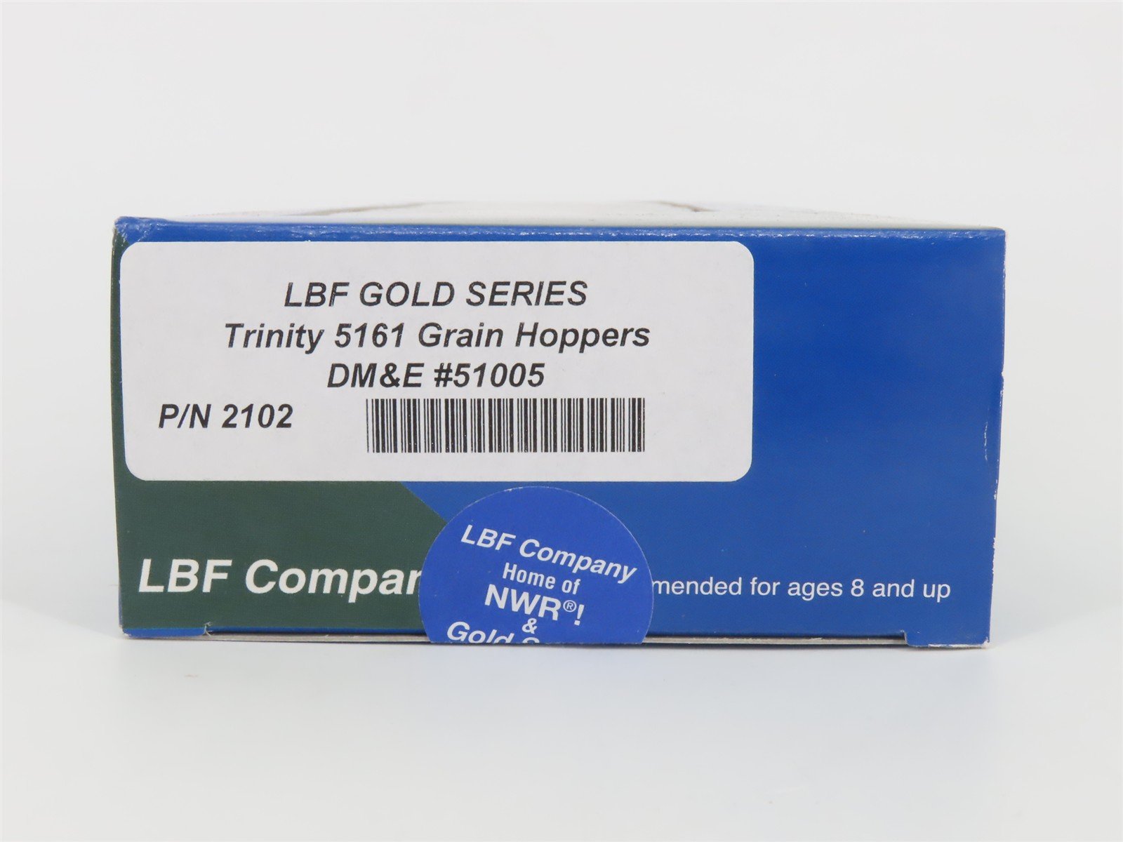 HO Scale LBF Company Gold Series 2102 DM&E 3-Bay Covered Hopper #51005 - SEALED