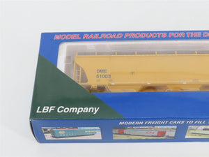 HO Scale LBF Company Gold Series 2102 DM&E 3-Bay Covered Hopper #51003 - SEALED