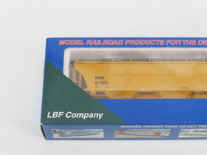 HO Scale LBF Company Gold Series 2102 DM&E 3-Bay Covered Hopper #51002 - SEALED