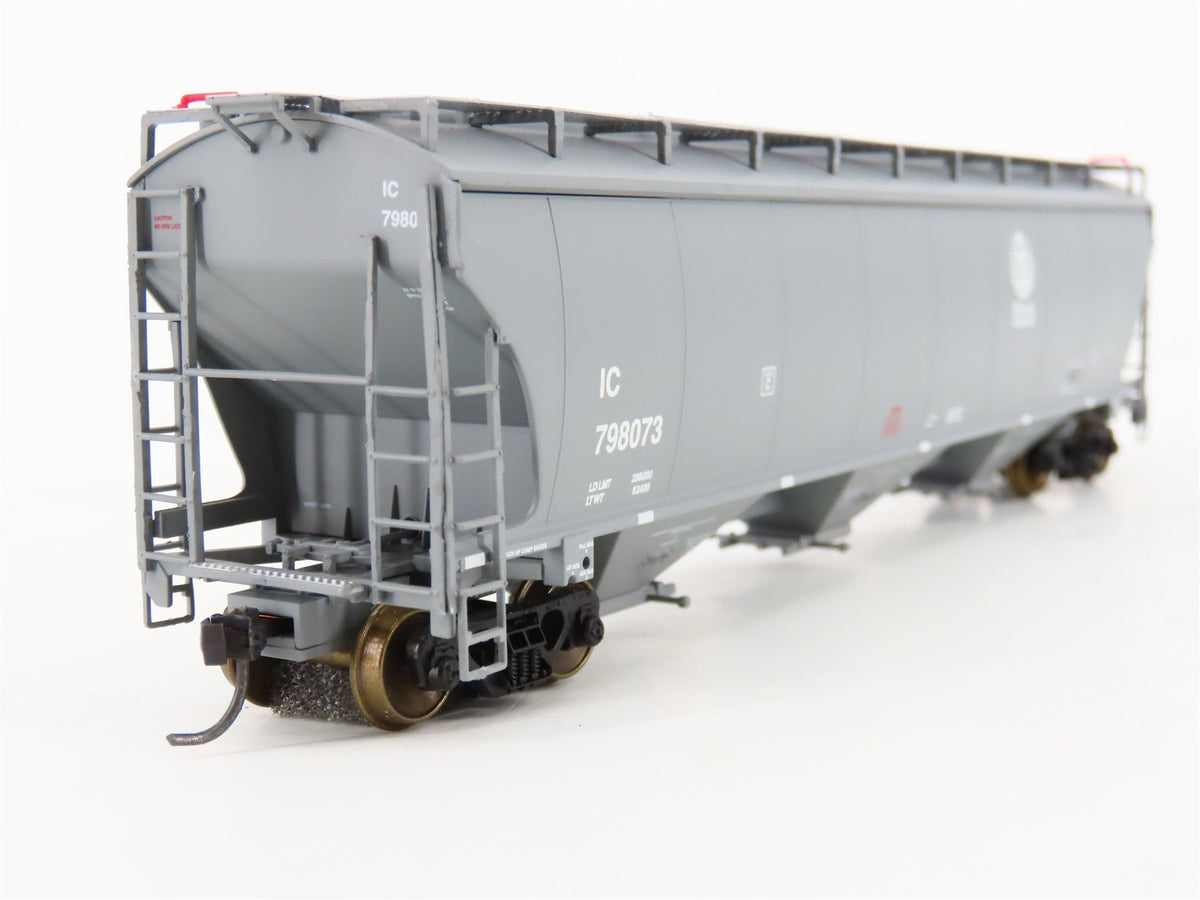 HO Scale LBF Gold 211501 IC Illinois Central 5161 3-Bay Covered Hopper #798073