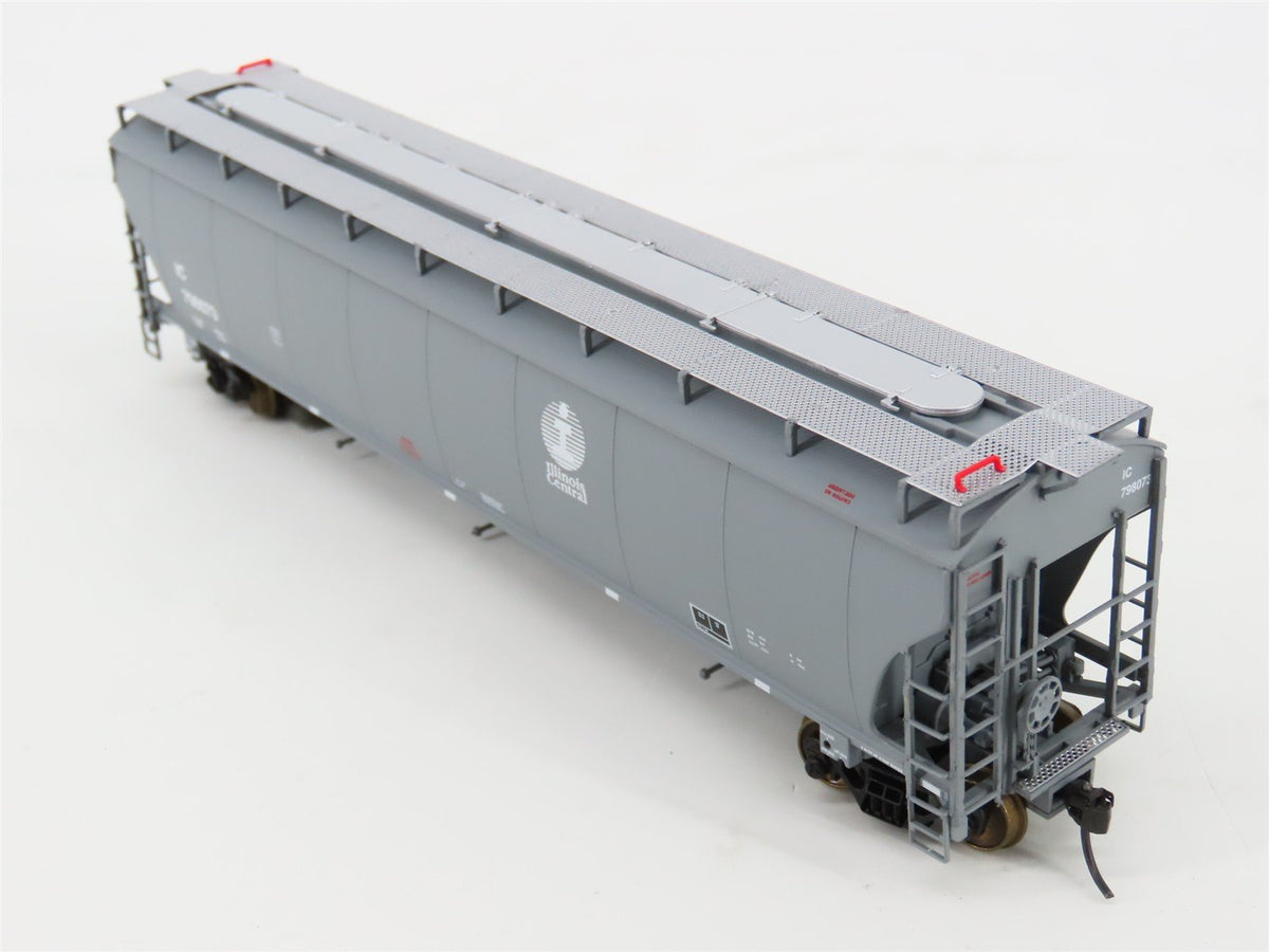 HO Scale LBF Gold 211501 IC Illinois Central 5161 3-Bay Covered Hopper #798073