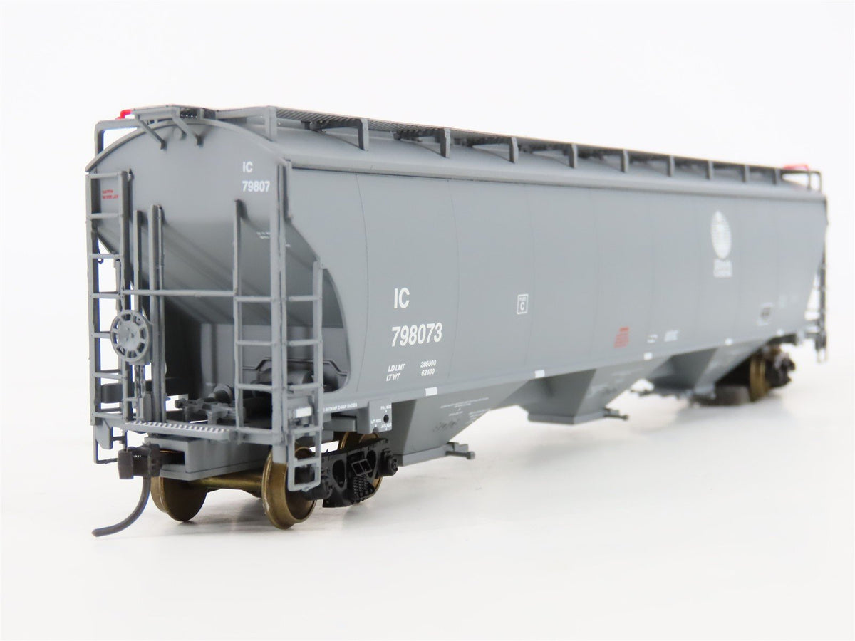 HO Scale LBF Gold 211501 IC Illinois Central 5161 3-Bay Covered Hopper #798073