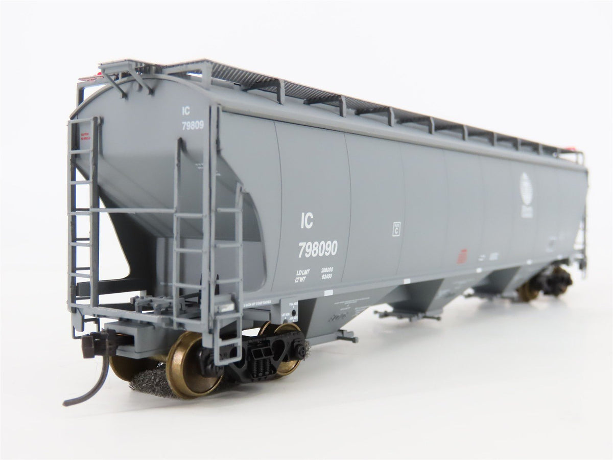HO Scale LBF Gold 211510 IC Illinois Central 5161 3-Bay Covered Hopper #798090