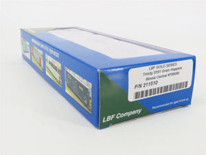 HO Scale LBF Gold 211510 IC Illinois Central 5161 3-Bay Covered Hopper #798090