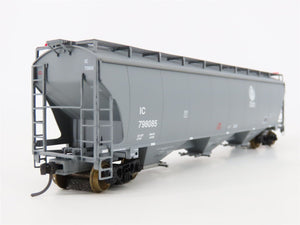HO Scale LBF Gold 211507 IC Illinois Central 5161 3-Bay Covered Hopper #798085