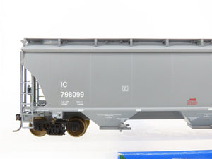 HO Scale LBF Gold 211512 IC Illinois Central 5161 3-Bay Covered Hopper #798099