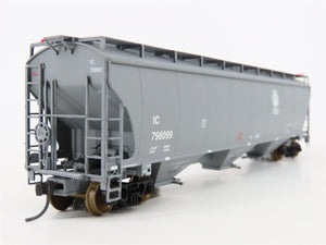 HO Scale LBF Gold 211512 IC Illinois Central 5161 3-Bay Covered Hopper #798099