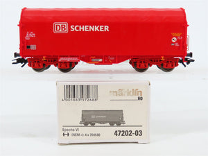 HO Scale Marklin 47202-03 DB Schenker Epoche IV Canvas Top Boxcar #4668154-2
