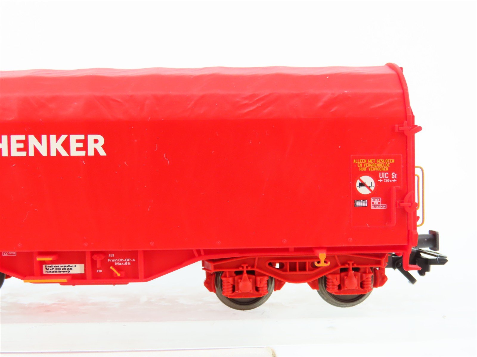HO Scale Marklin 47202-03 DB Schenker Epoche IV Canvas Top Boxcar #4668154-2