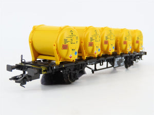 HO Scale Marklin 48531 DB Deutsche Bahn Container Carrier #4404372-5 w/Loads