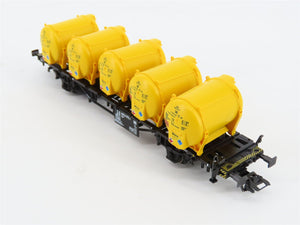 HO Scale Marklin 48531 DB Deutsche Bahn Container Carrier #4404372-5 w/Loads