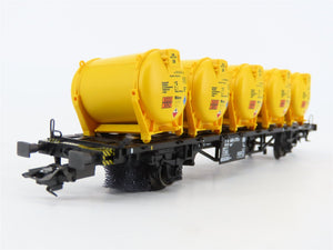 HO Scale Marklin 48531 DB Deutsche Bahn Container Carrier #4404372-5 w/Loads