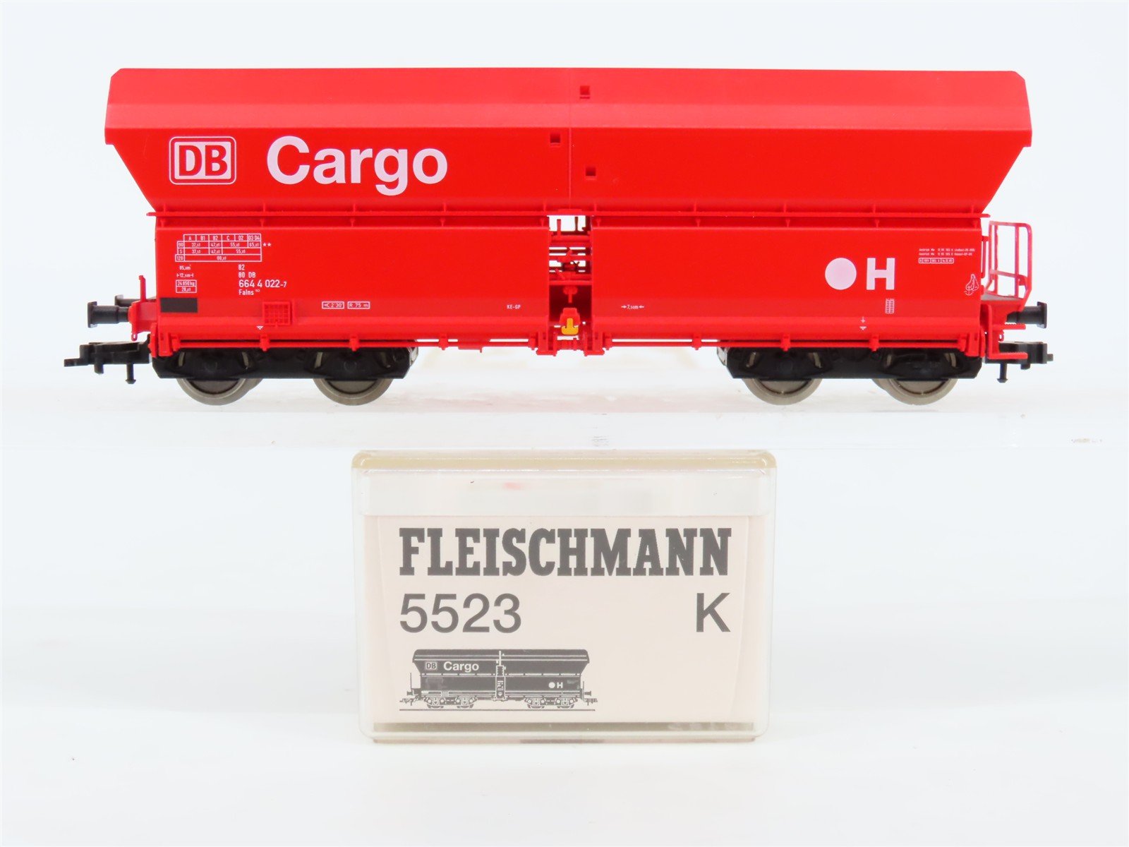 HO Scale Fleischmann 5523K DB Deutsche Bahn Cargo Hopper Car #6644022-7