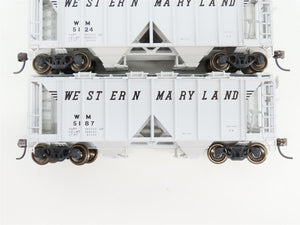 HO Scale Kato 38-0206 WM Western Maryland ACF 70t 2-Bay Covered Hopper 3-Pack