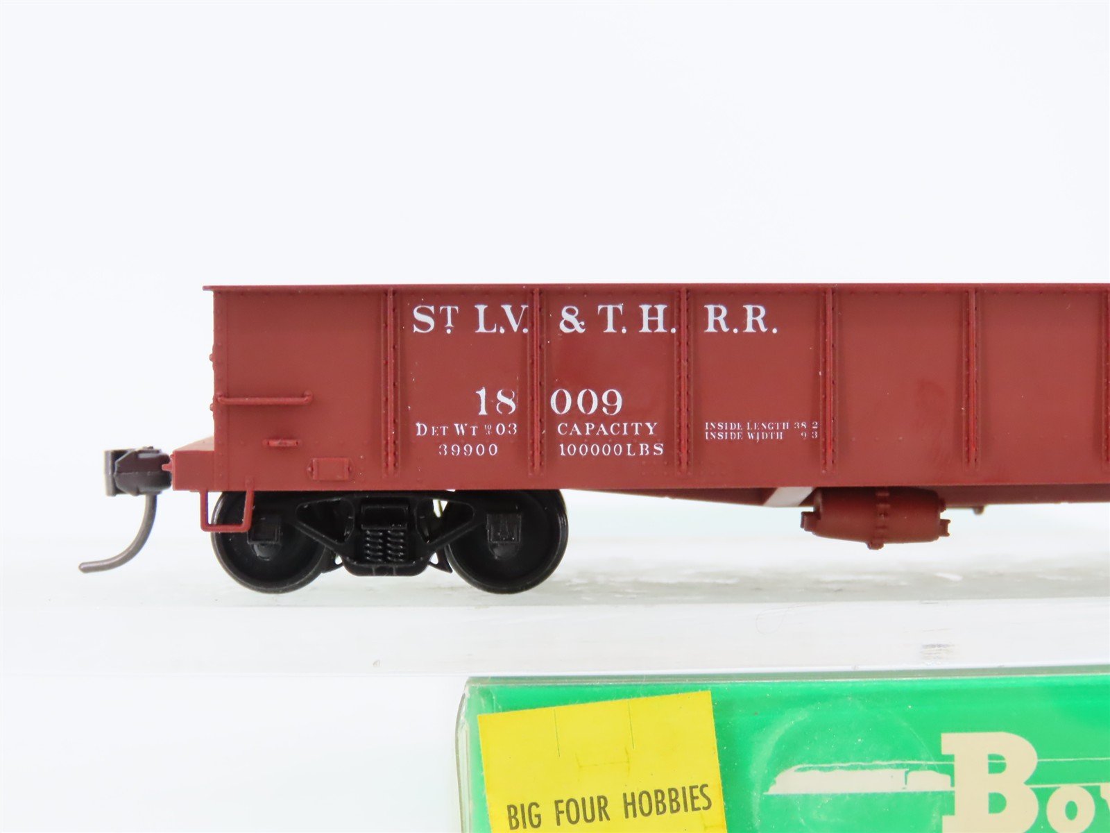 HO Scale Bowser 55905 St, LV&TH Vandalia Line GS 40' Gondola Car #18009
