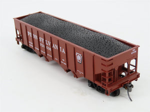 HO Scale Bowser 54052 PRR Pennsylvania 4-Bay Hopper Car #924096 w/Coal Load