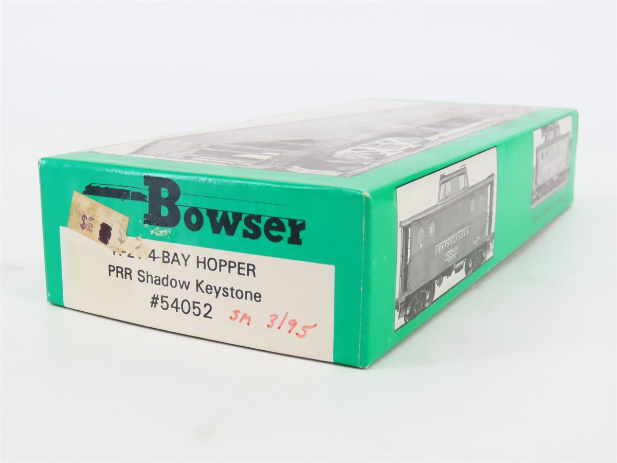 HO Scale Bowser 54052 PRR Pennsylvania 4-Bay Hopper Car #924096 w/Coal Load