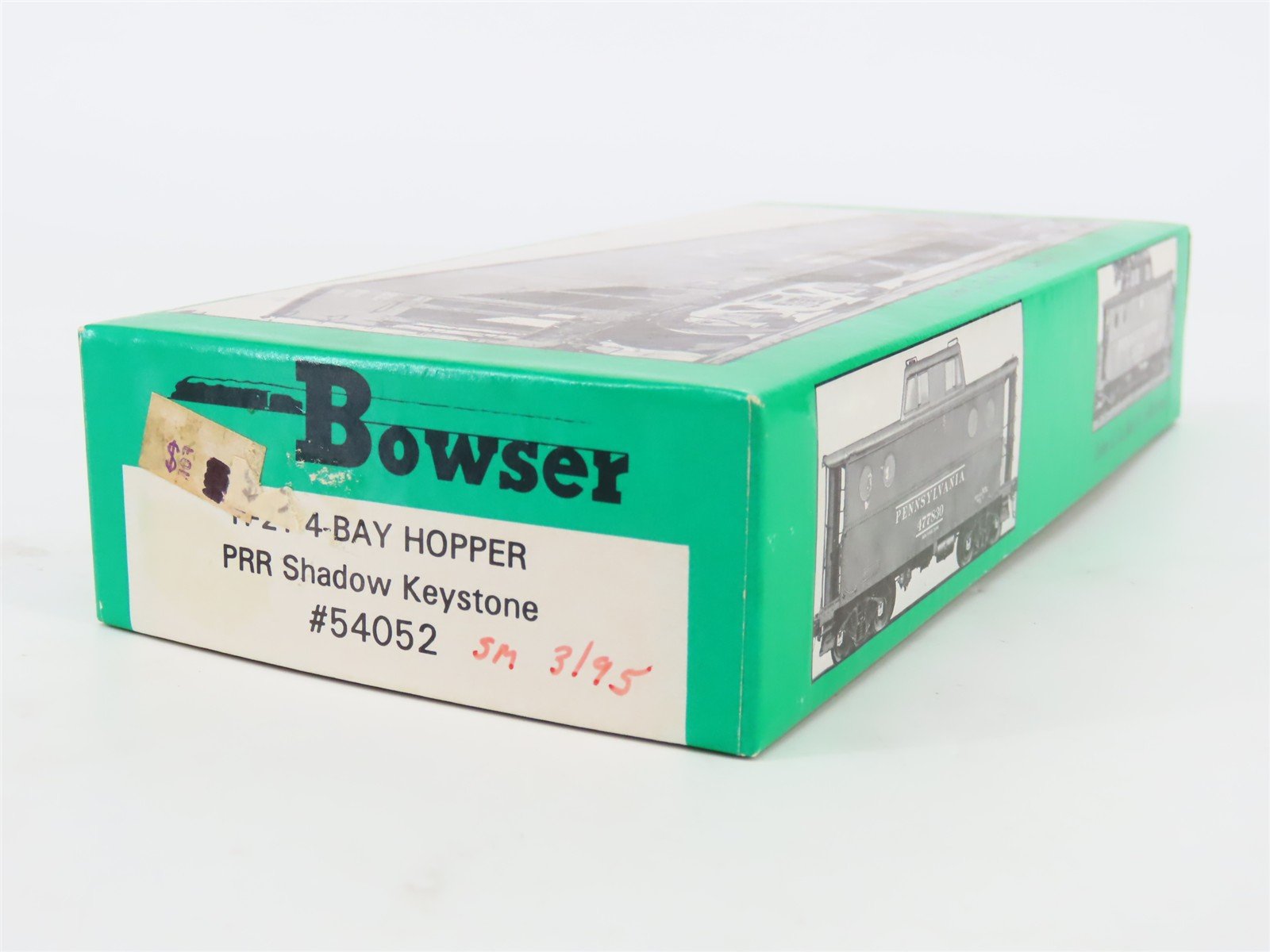 HO Scale Bowser 54052 PRR Pennsylvania 4-Bay Hopper Car #924096 w/Coal Load