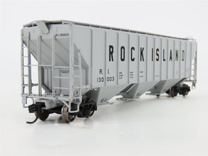 HO Scale Proto 2000 30135 RI Rock Island PS2-CD 3-Bay Covered Hopper #130003