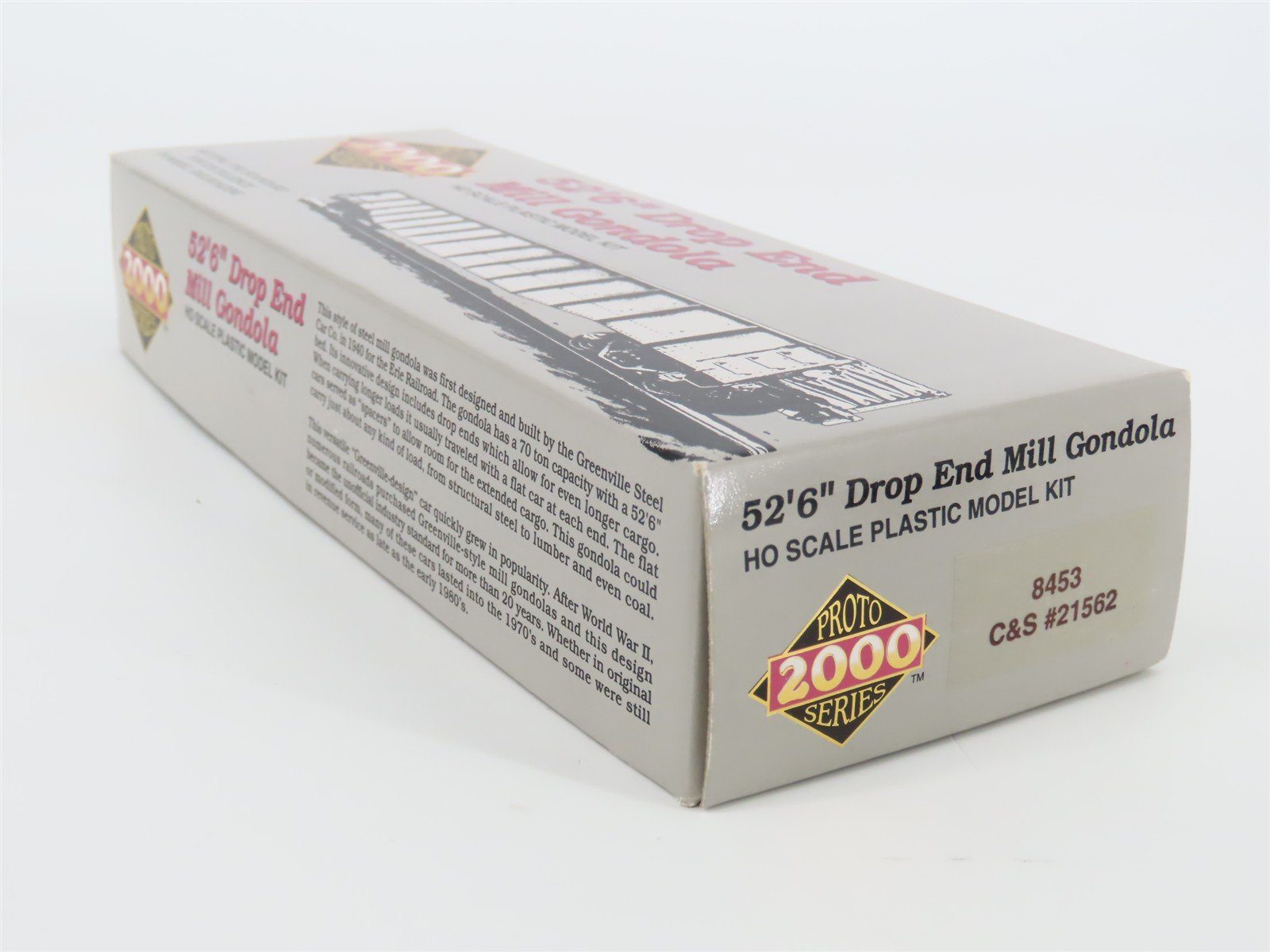 HO Scale Proto 2000 8453 C&S Burlington 52' Drop End Mill Gondola #21562