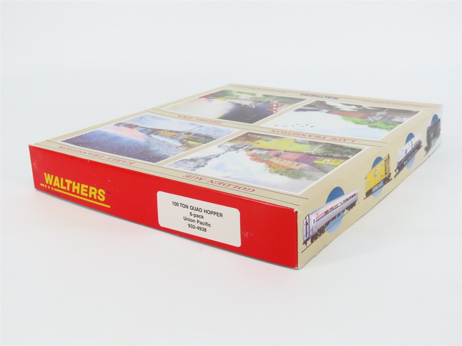 HO Scale Walthers 932-4938 UP Union Pacific 100-Ton 4-Bay Hopper Kits 6-Pack