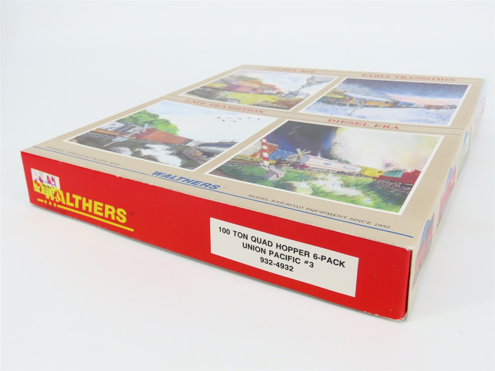 HO Scale Walthers 932-4932 UP Union Pacific 100-Ton 4-Bay Hopper Kits 6-Pack #3