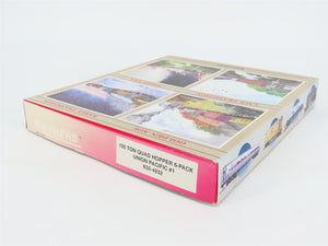 HO Scale Walthers 932-4932 UP Union Pacific 100-Ton 4-Bay Hopper Kits 6-Pack #1