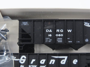 HO Scale Walthers 932-4933 DRGW Rio Grande 100-Ton 4-Bay Hopper Kits 6-Pack #1