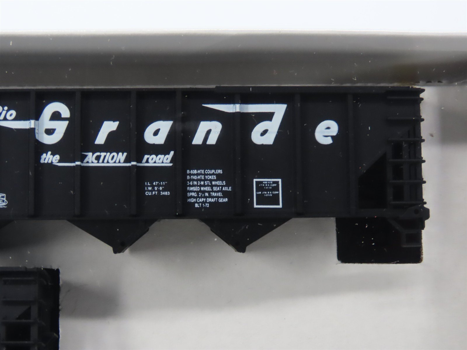 HO Scale Walthers 932-4933 DRGW Rio Grande 100-Ton 4-Bay Hopper Kits 6-Pack #1