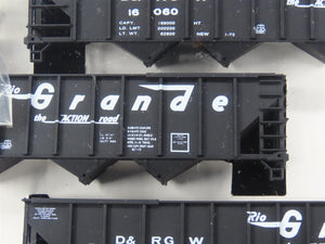 HO Scale Walthers 932-4933 DRGW Rio Grande 100-Ton 4-Bay Hopper Kits 6-Pack #1