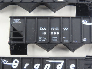 HO Scale Walthers 932-4933 DRGW Rio Grande 100-Ton 4-Bay Hopper Kits 6-Pack #1