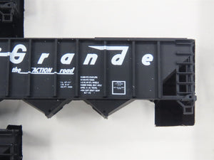 HO Scale Walthers 932-4933 DRGW Rio Grande 100-Ton 4-Bay Hopper Kits 6-Pack #1