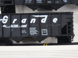 HO Scale Walthers 932-4933 DRGW Rio Grande 100-Ton 4-Bay Hopper Kits 6-Pack #1