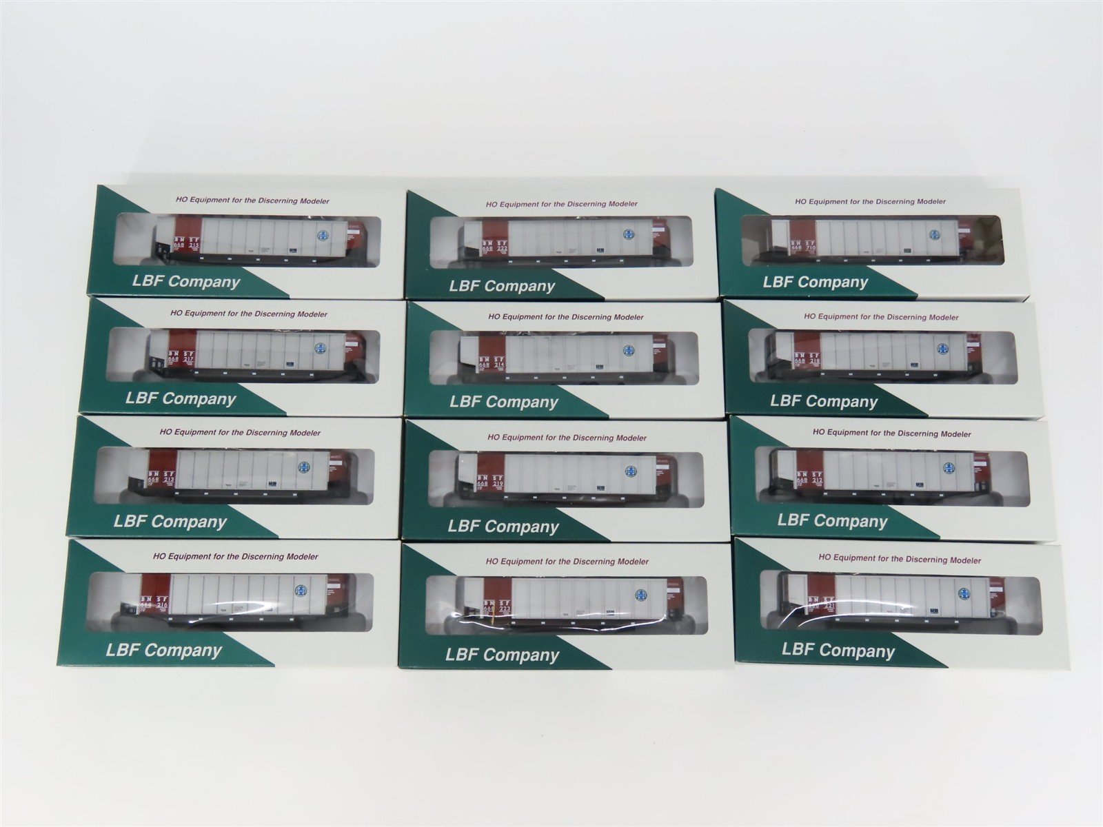 HO LBF Kit 1452 BNSF Burlington Northern Santa Fe Johnstown Coalporter 12-Pack