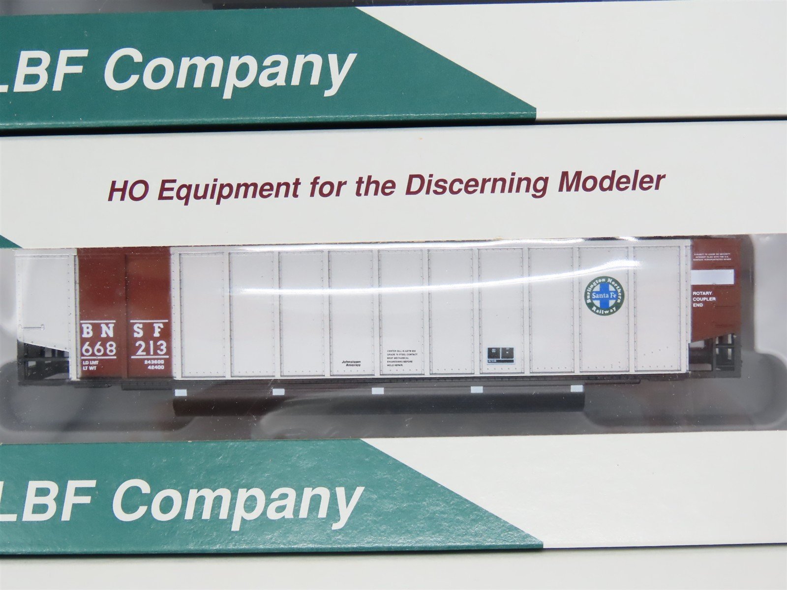 HO LBF Kit 1452 BNSF Burlington Northern Santa Fe Johnstown Coalporter 12-Pack