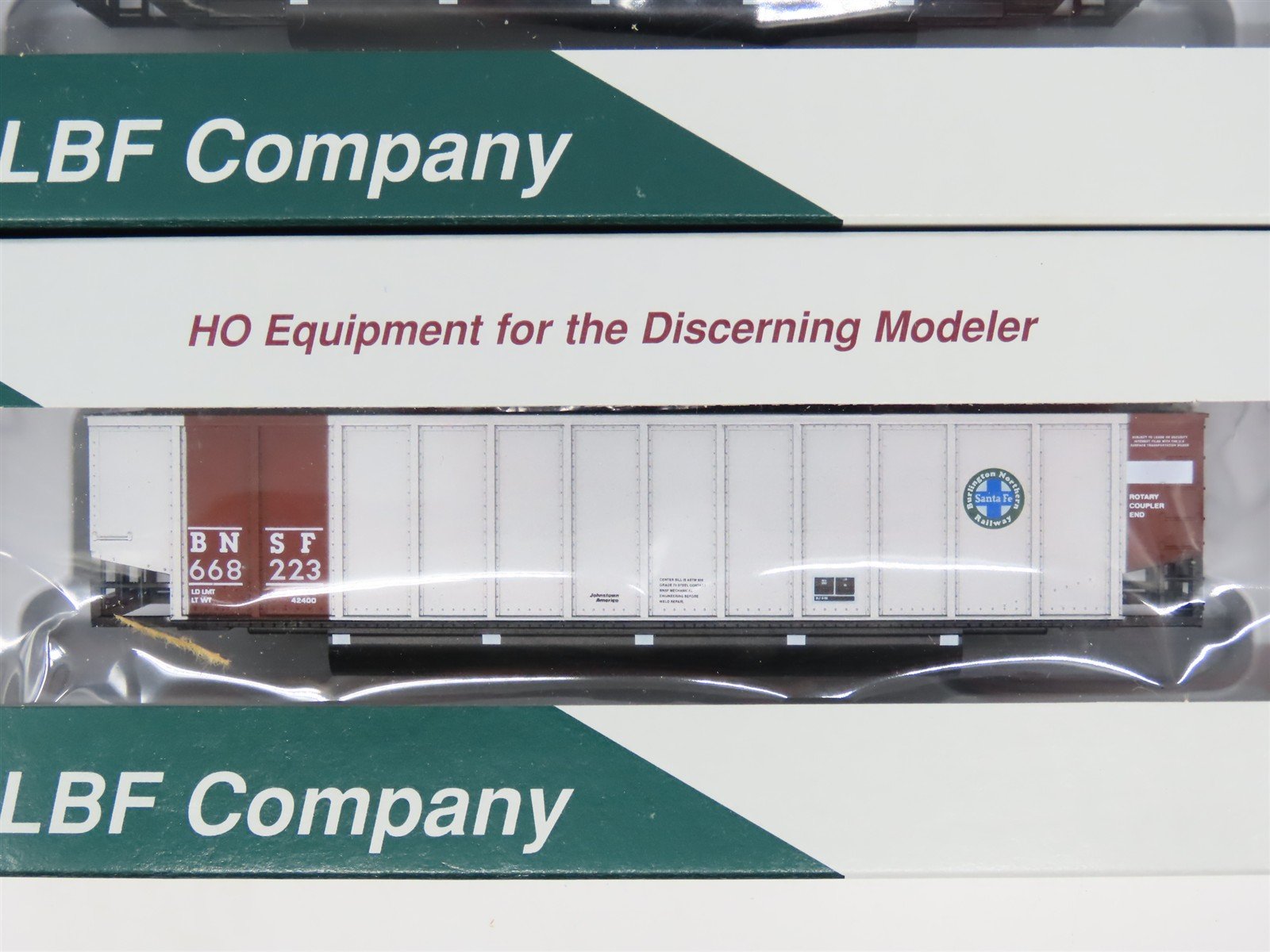 HO LBF Kit 1452 BNSF Burlington Northern Santa Fe Johnstown Coalporter 12-Pack