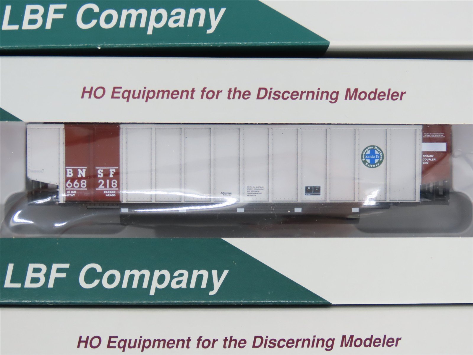 HO LBF Kit 1452 BNSF Burlington Northern Santa Fe Johnstown Coalporter 12-Pack