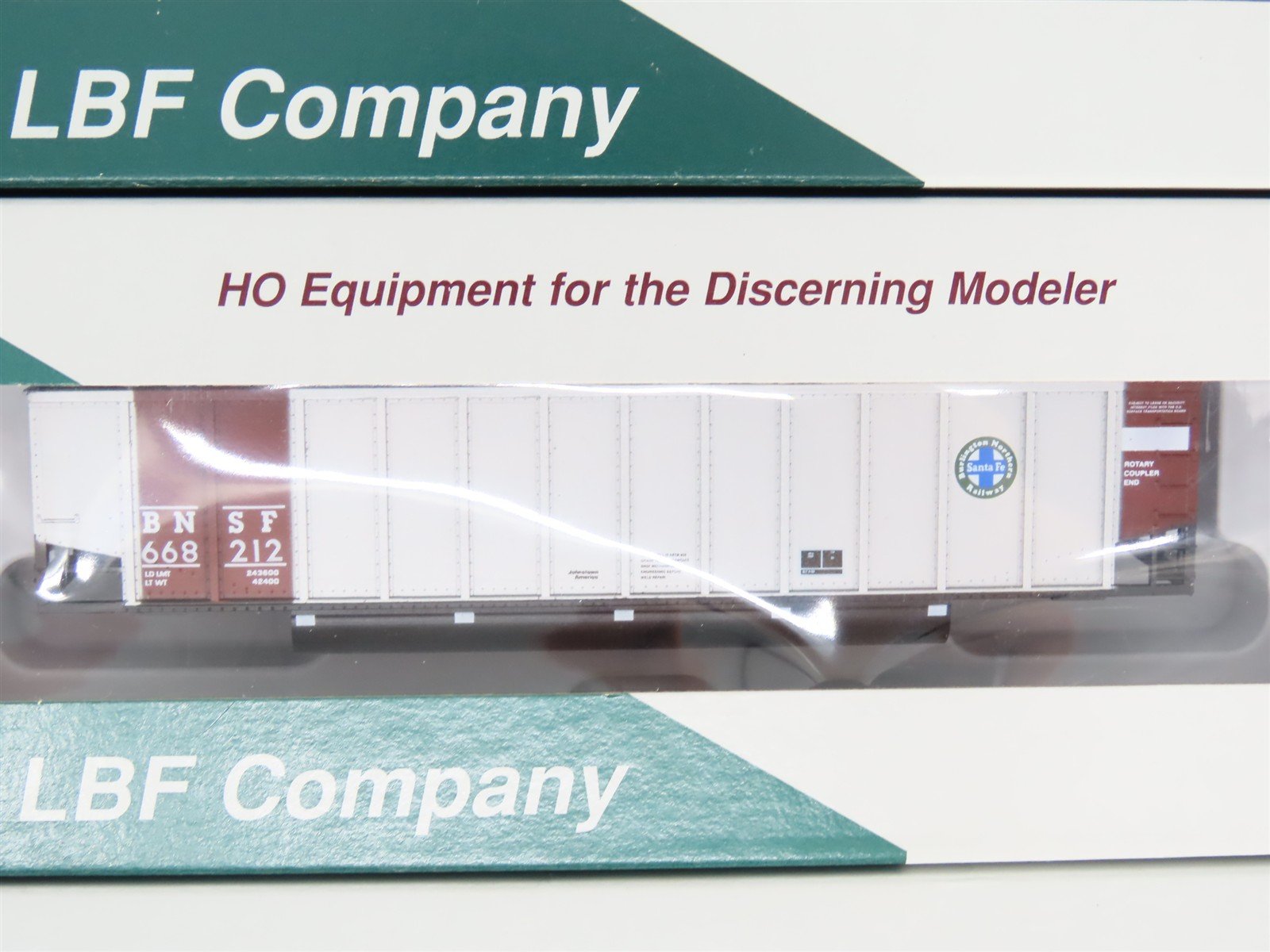 HO LBF Kit 1452 BNSF Burlington Northern Santa Fe Johnstown Coalporter 12-Pack