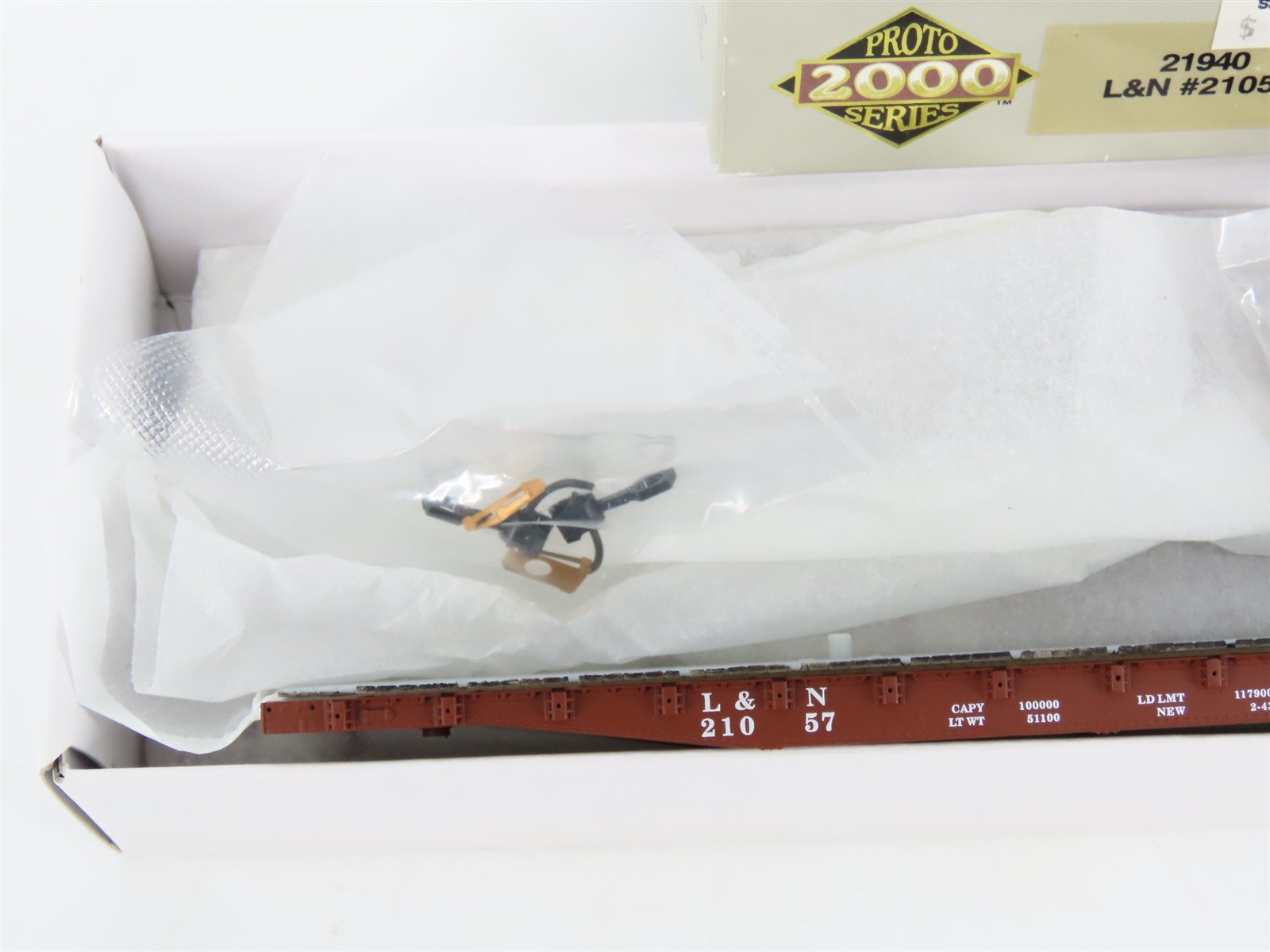 LOT of 3 HO Scale PROTO 2000 Kits L&N/SOU Railroad Box Car & Flat Cars