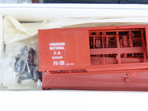 LOT of 4 HO Scale PROTO 2000 Kits CN/ATSF/UP Railroad Flat Car & Box Cars