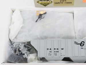 HO Scale PROTO 2000 Kit #21855 D&RGW Rio Grande 3-Bay Covered Hopper #15328