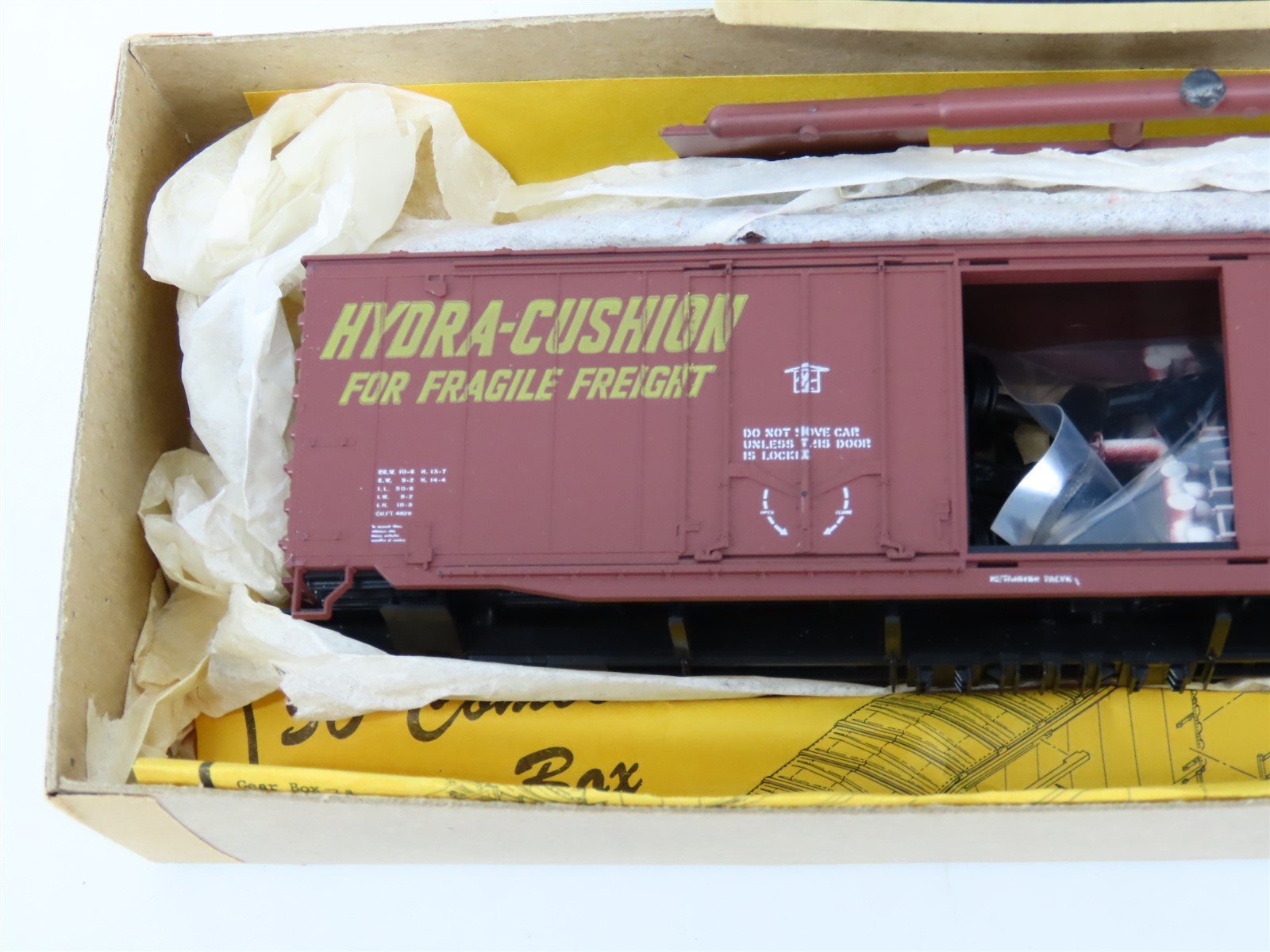 HO Details West Kit BC-603 SSW Cotton Belt 50' Combination Door Box Car #20370