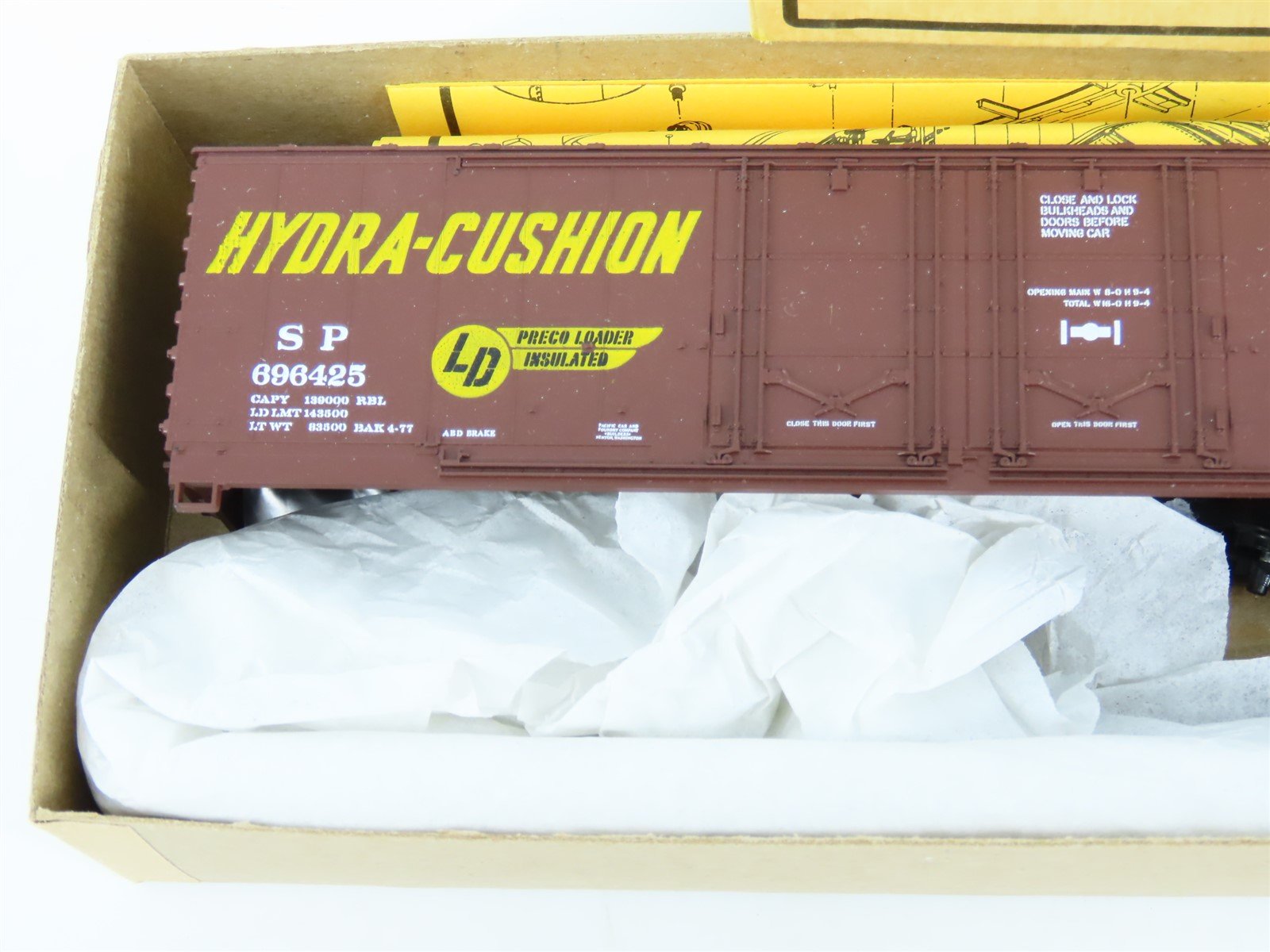 HO Scale Details West Kit BC-503 SP Southern Pacific 52' Box Car #696425