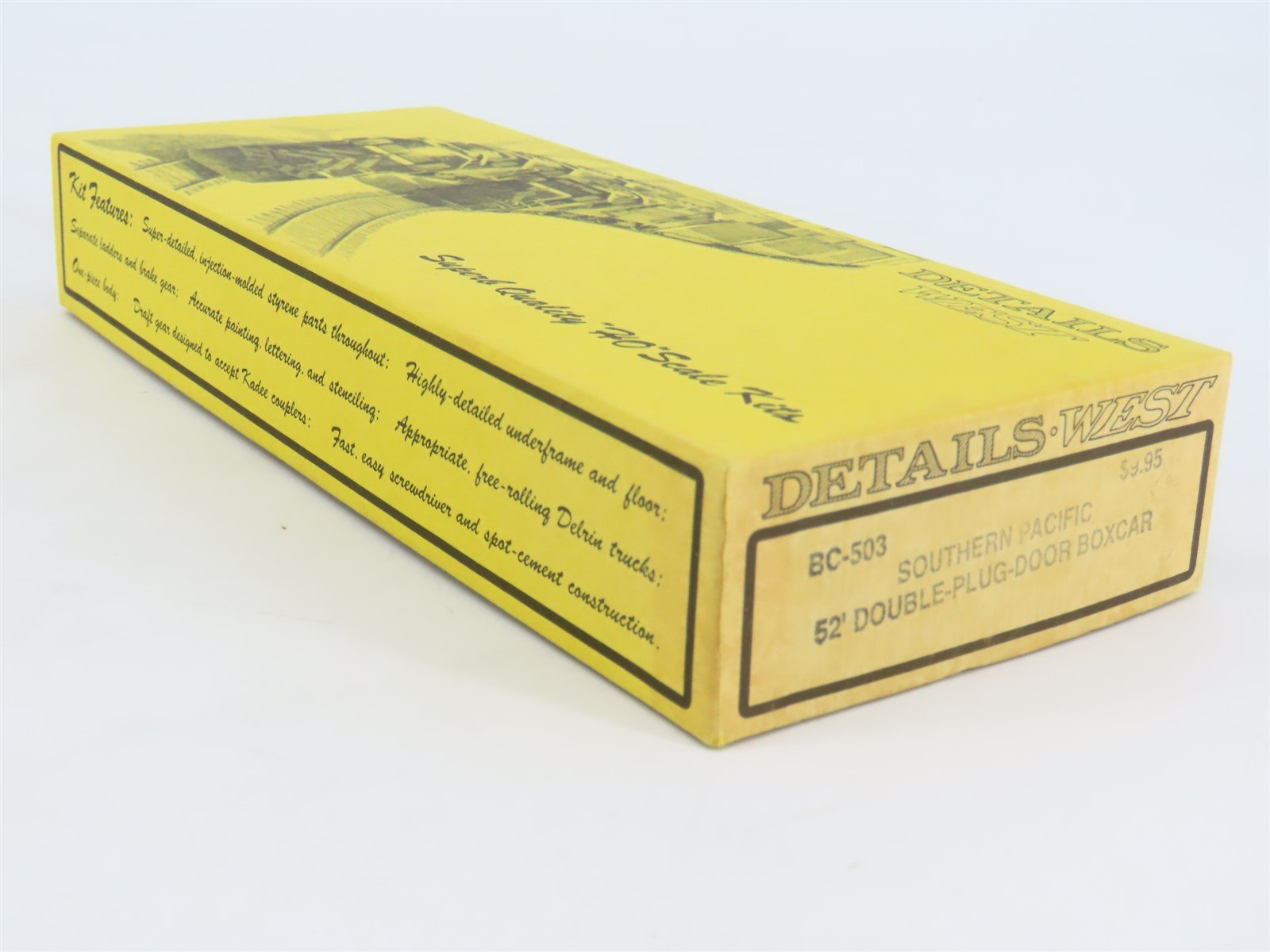 HO Scale Details West Kit BC-503 SP Southern Pacific 52' Box Car #696425