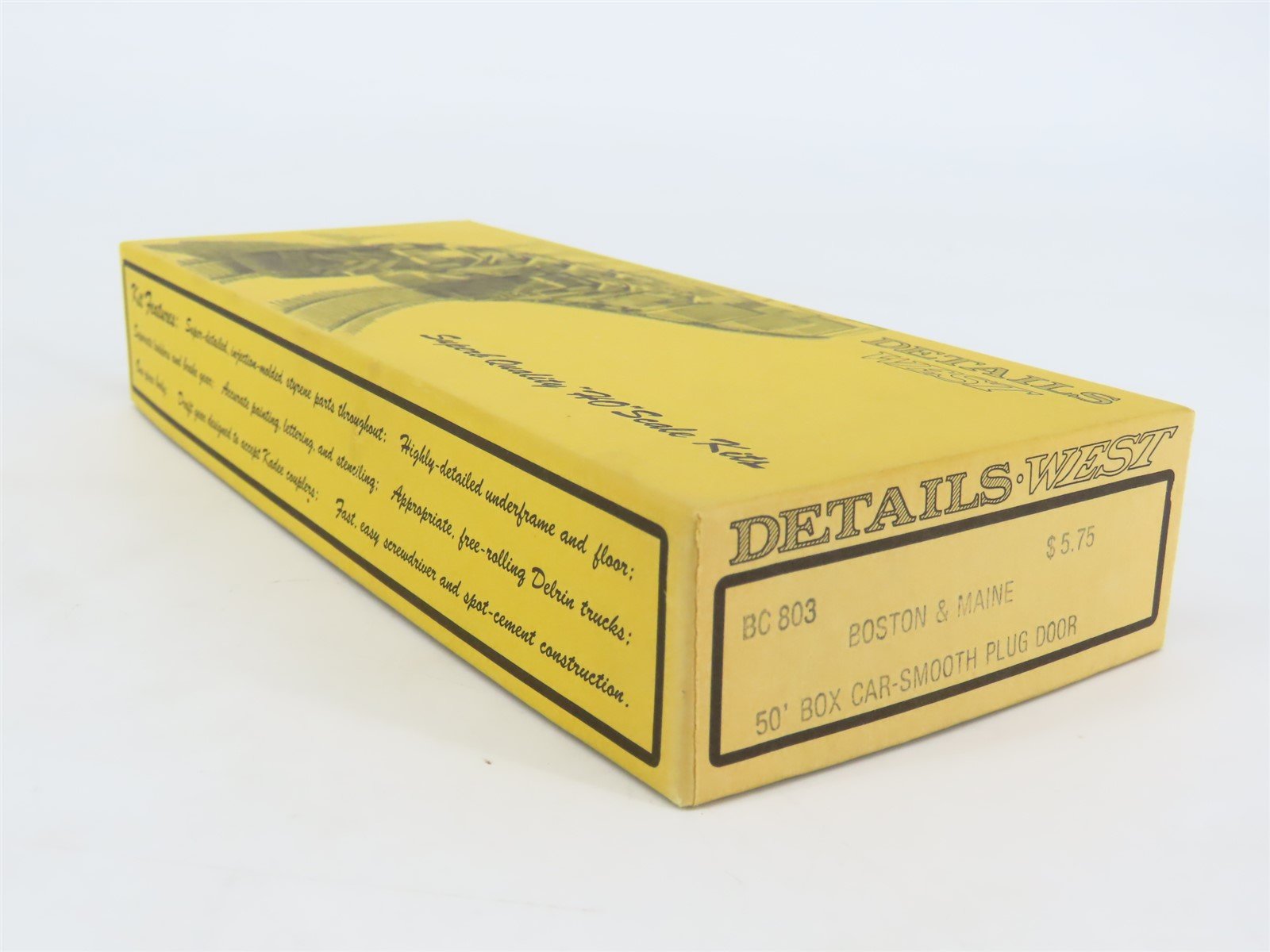 HO Scale Details West Kit BC 803 Boston & Maine 50' Plug Door Box Car #154