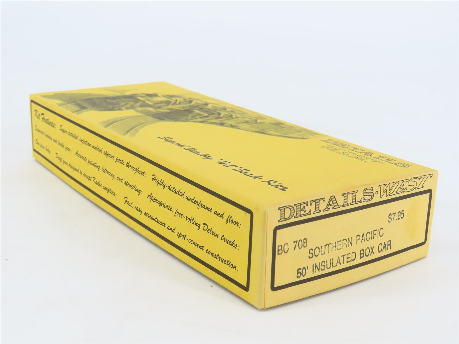 HO Details West Kit BC-708 SP Southern Pacific 50' Insulated Box Car #171185