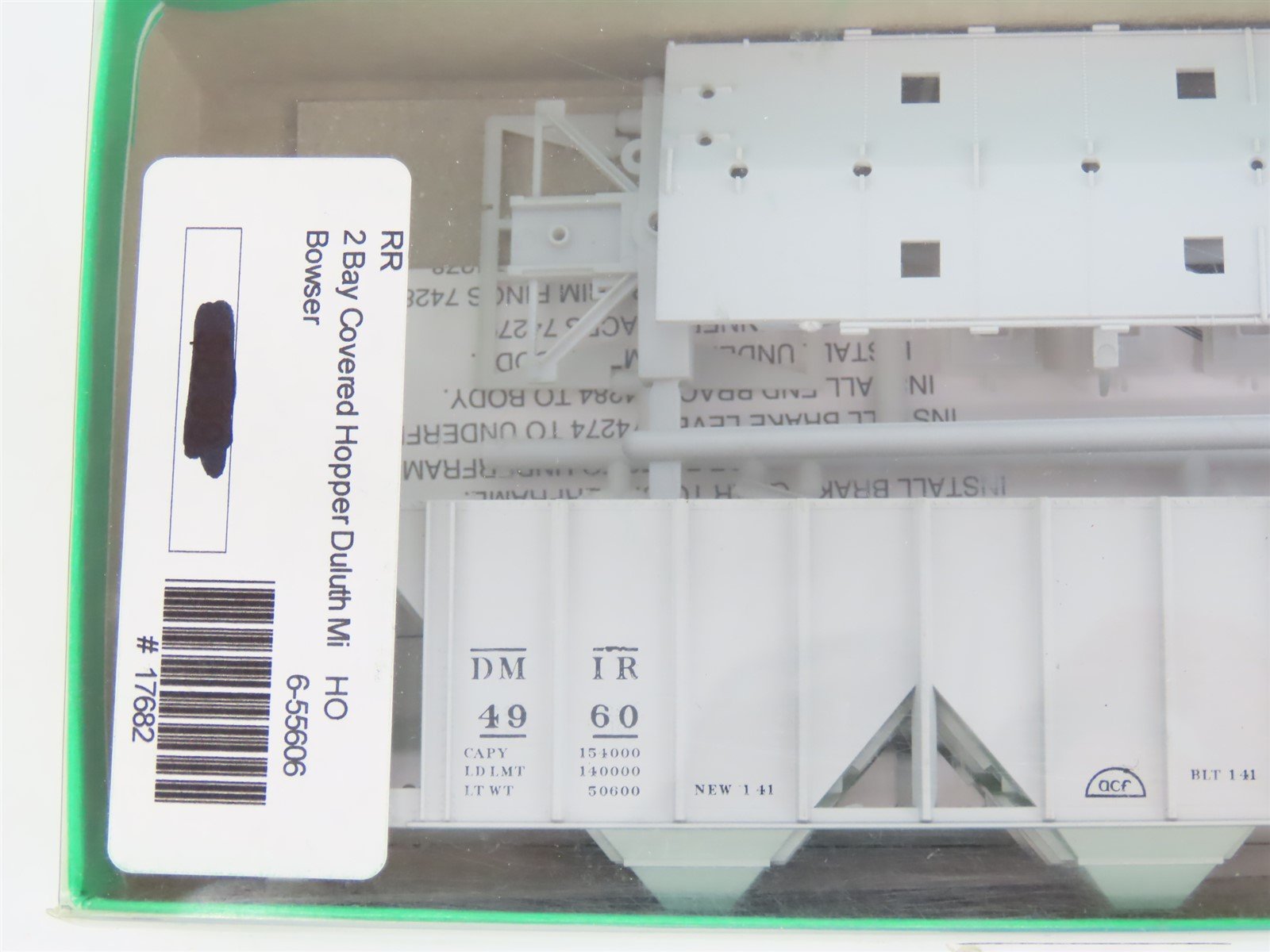 HO Bowser Kit #55606 DMIR Duluth Missabe & Iron Range 2-Bay Hopper #4960 -Sealed